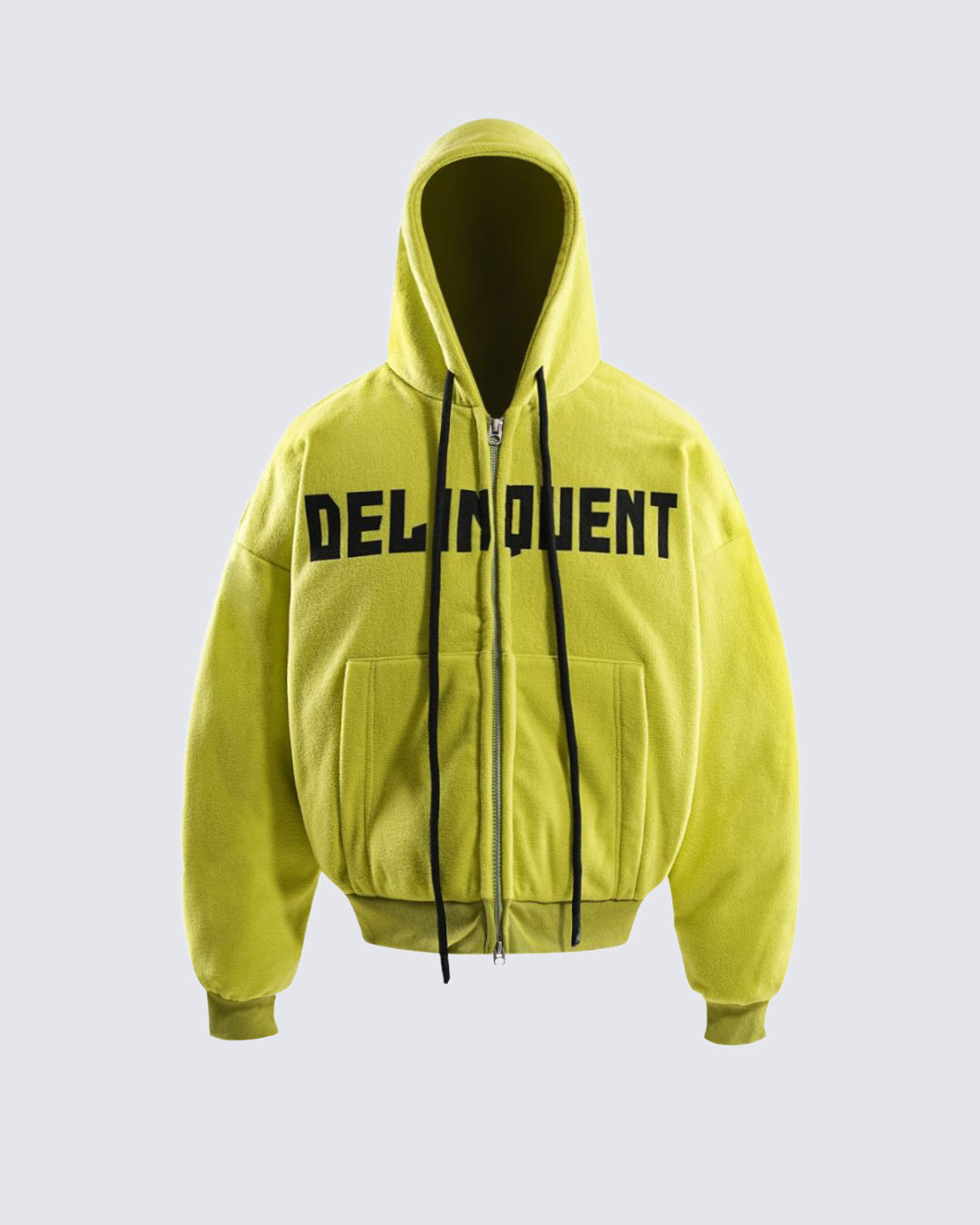 Letter Print Hooded Cotton Jacket
