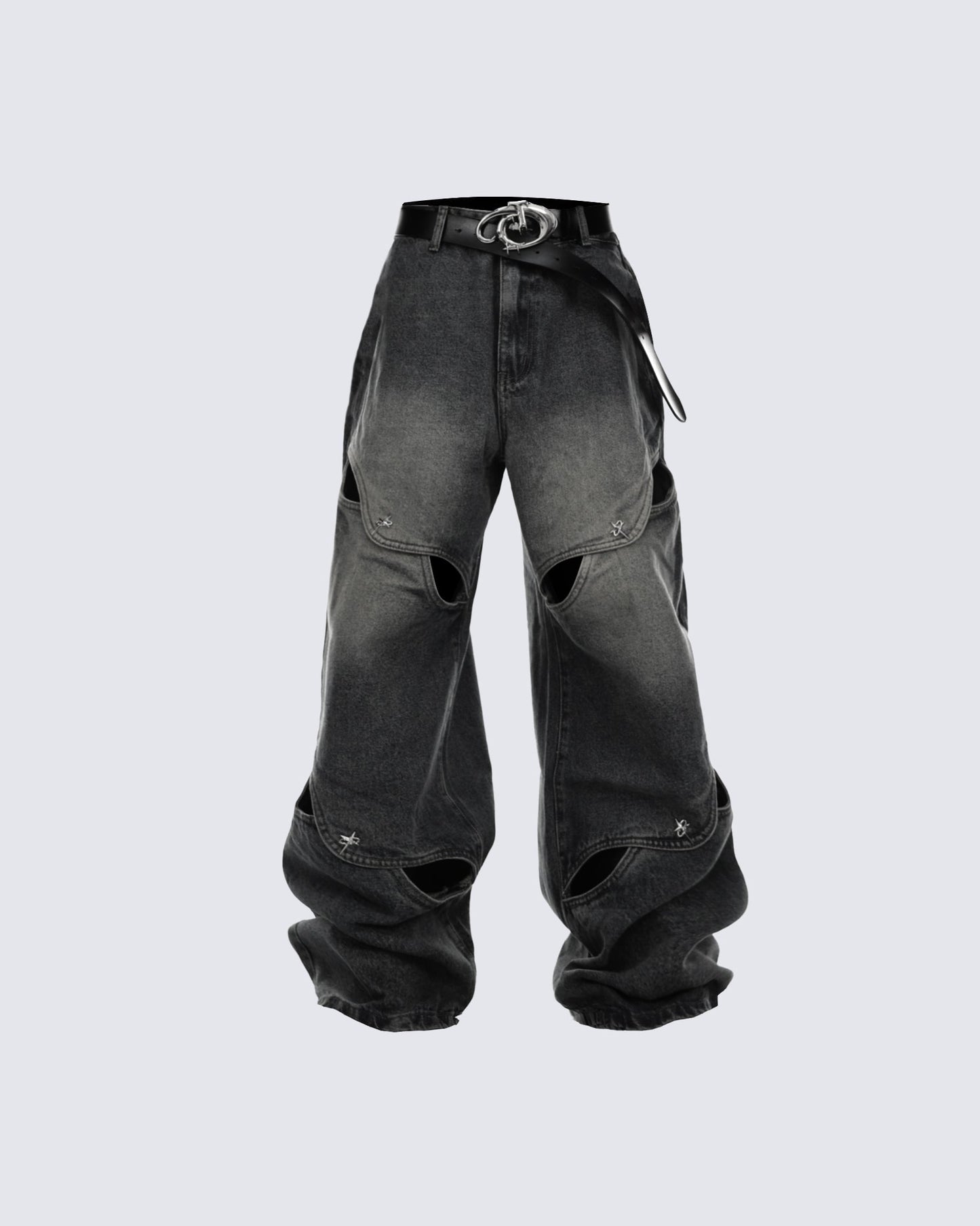 Kiikio Street Fashion Denim Pants