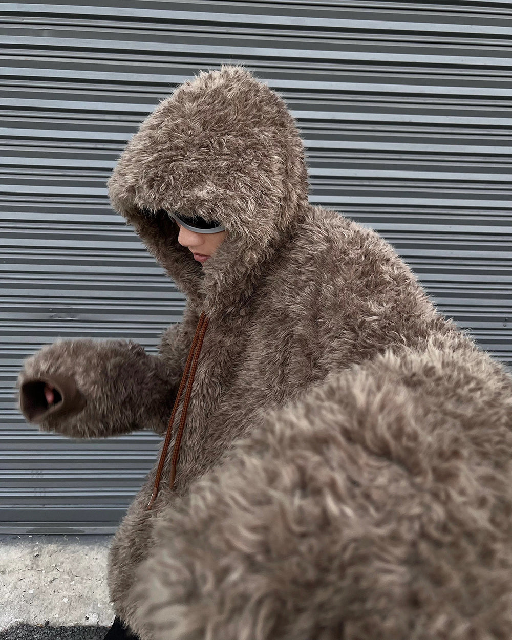 Faux Sherpa Hoodie