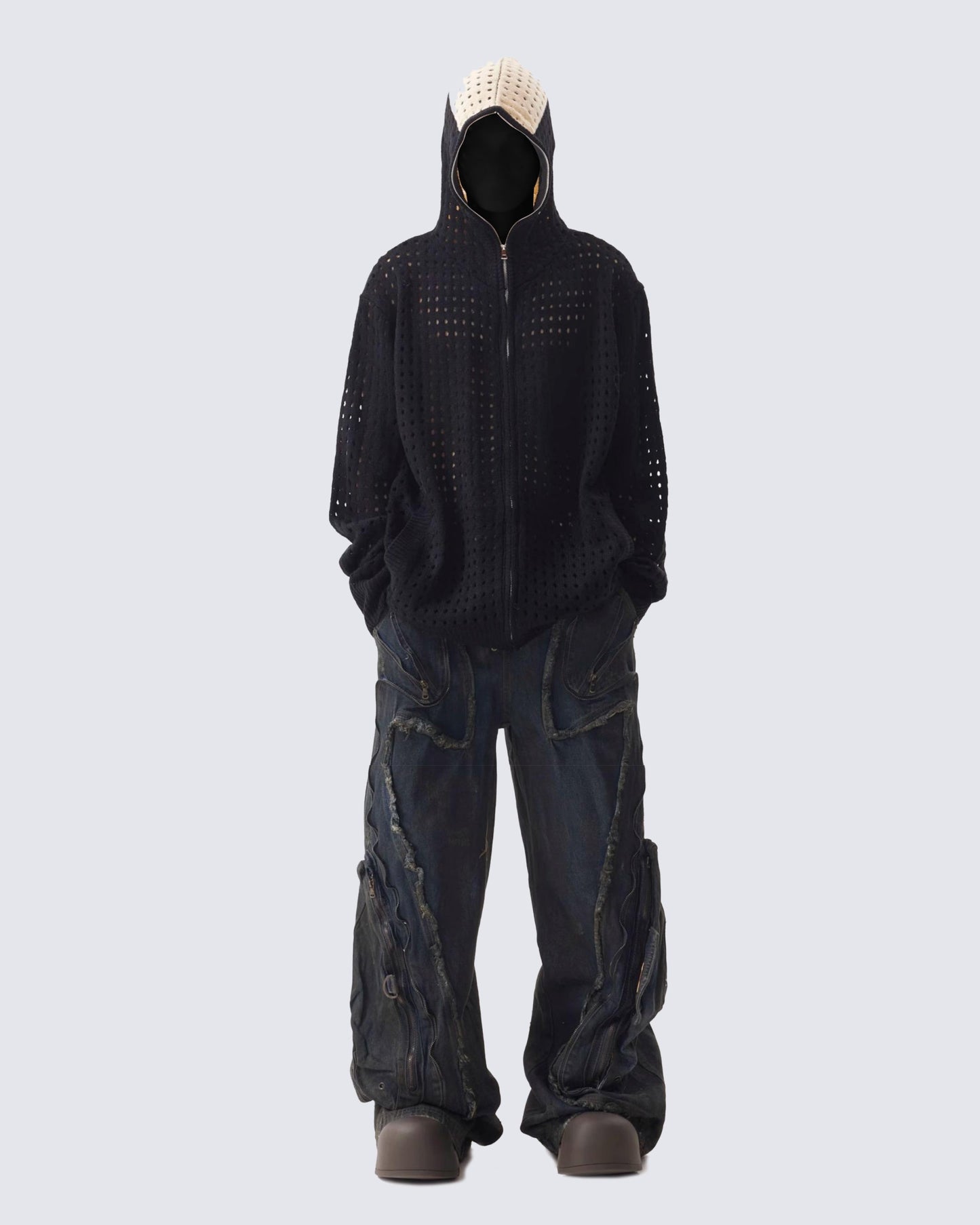 Hollow Out Hoodie Sweater