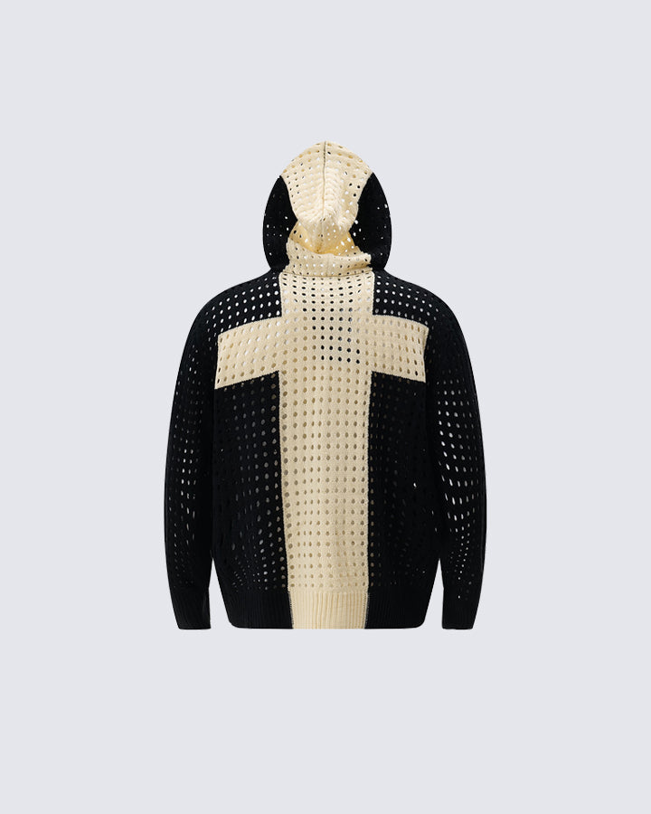 Hollow Out Hoodie Sweater