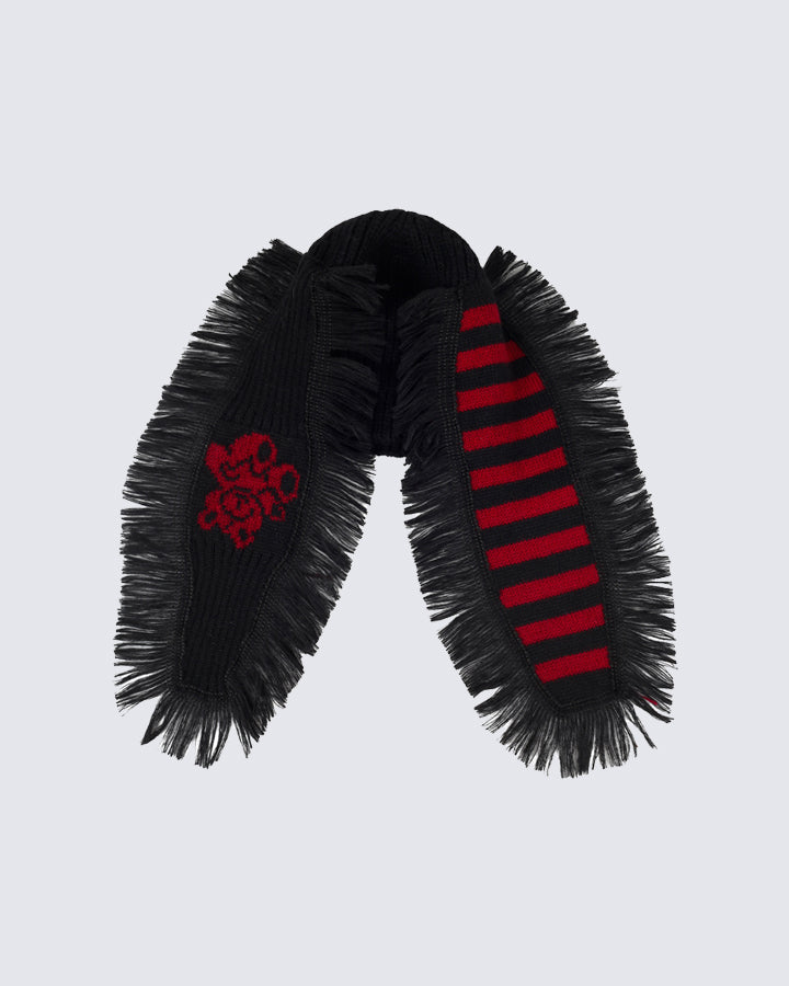 Long Ears Tassel Knit Ear Warmer Hat