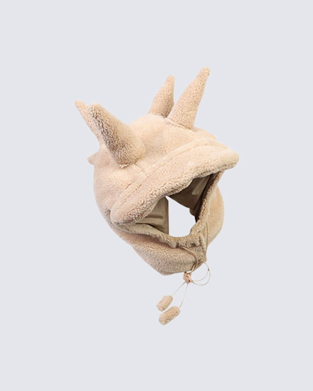 KIIKIO Spiked Fleece Vest with Hood