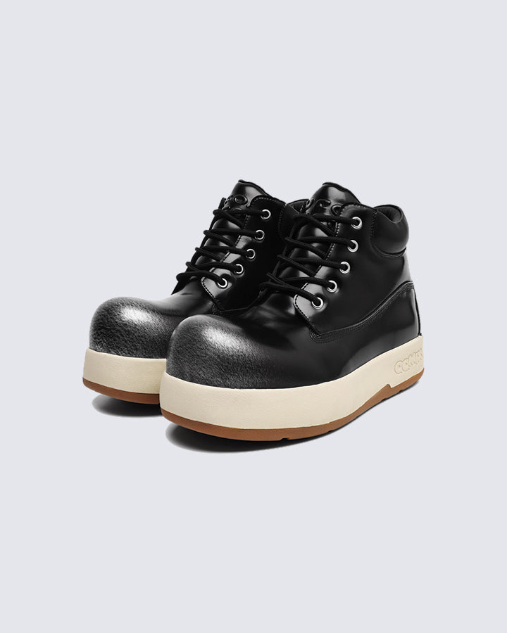 Color-Brushed Thick-Soled Martin Boots