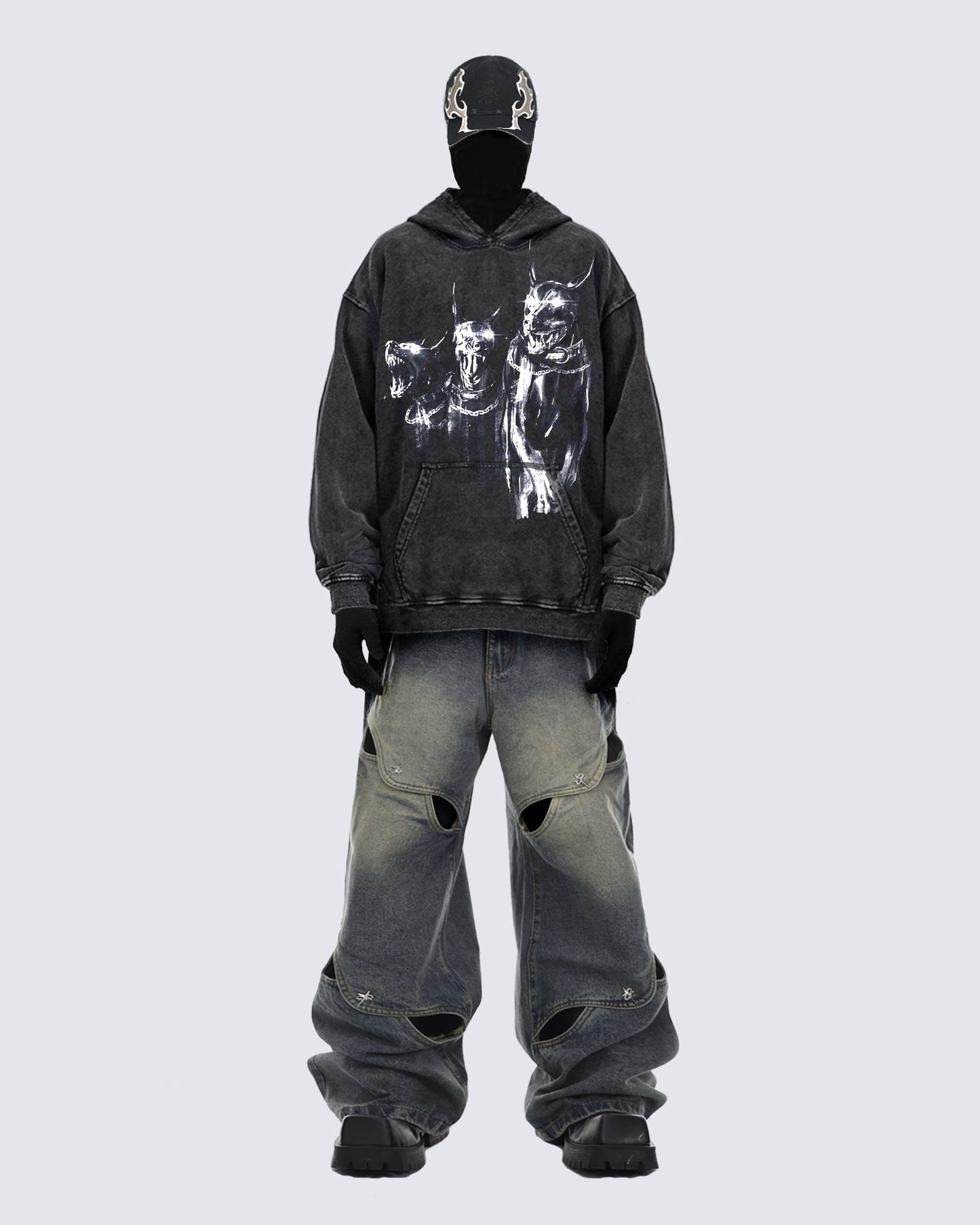 Kiikio Street Fashion Denim Pants