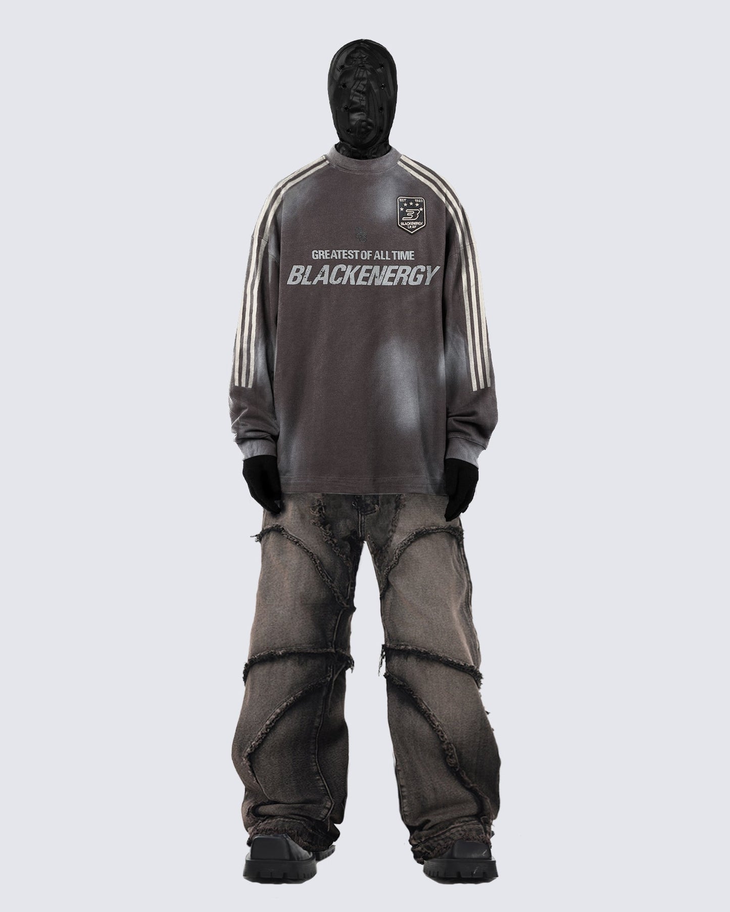 KIIKIO Oversized Long Sleeve Tee in Grey