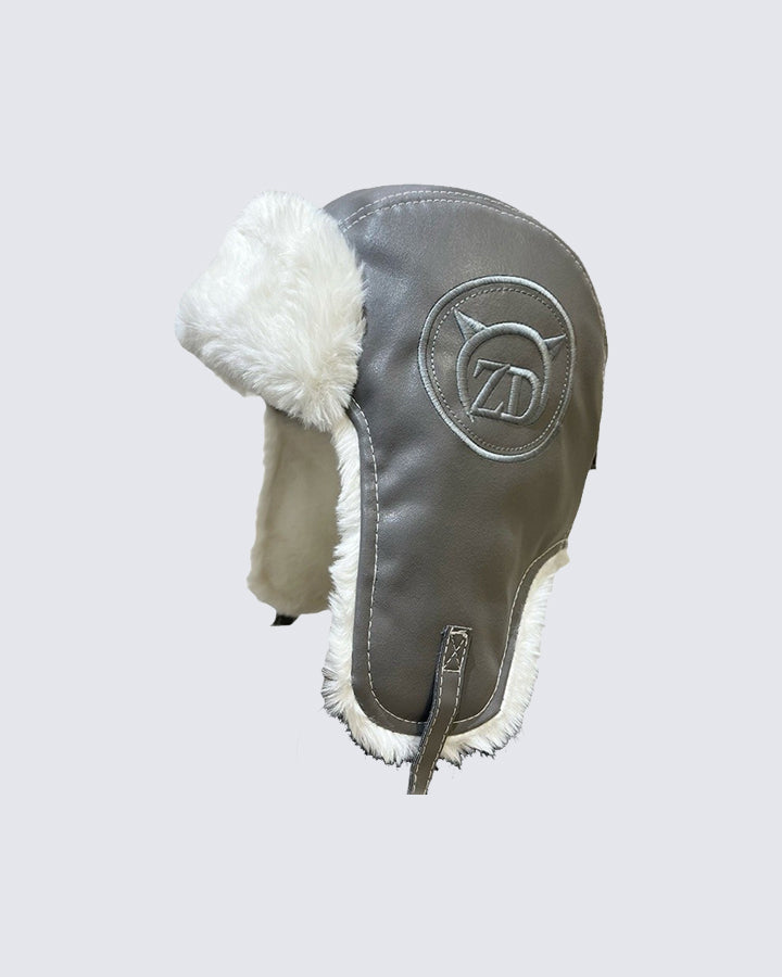 PU Leather Aviator Winter Hat