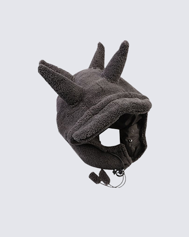 KIIKIO Spiked Fleece Vest with Hood