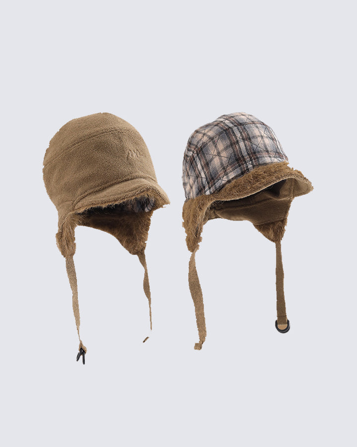 Retro Reversible Aviator Hat