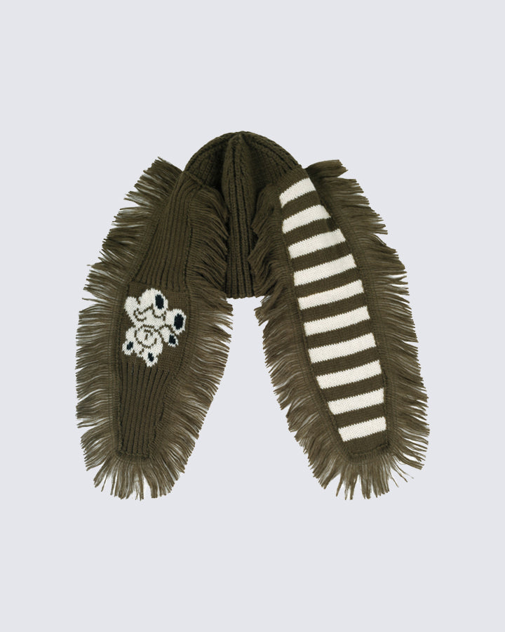 Long Ears Tassel Knit Ear Warmer Hat