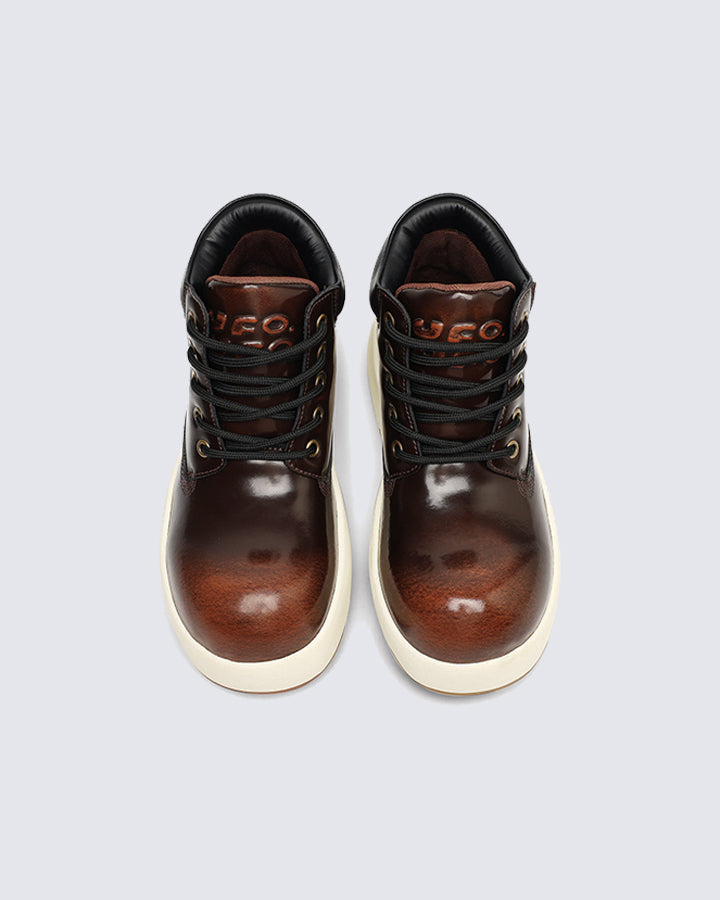 Color-Brushed Thick-Soled Martin Boots
