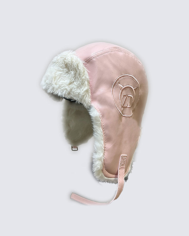 PU Leather Aviator Winter Hat