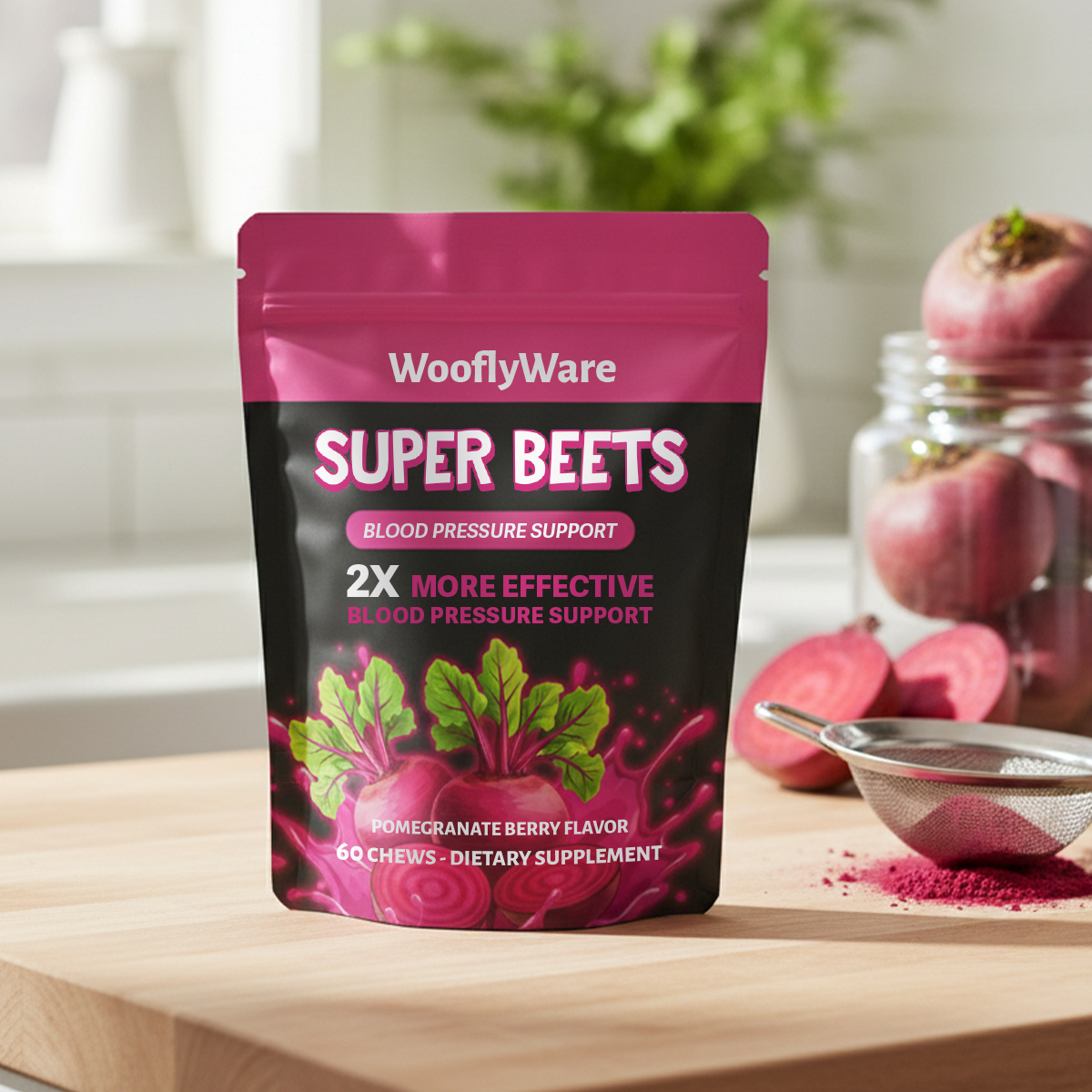 Woofly Ware SuperBeets® Heart Chews