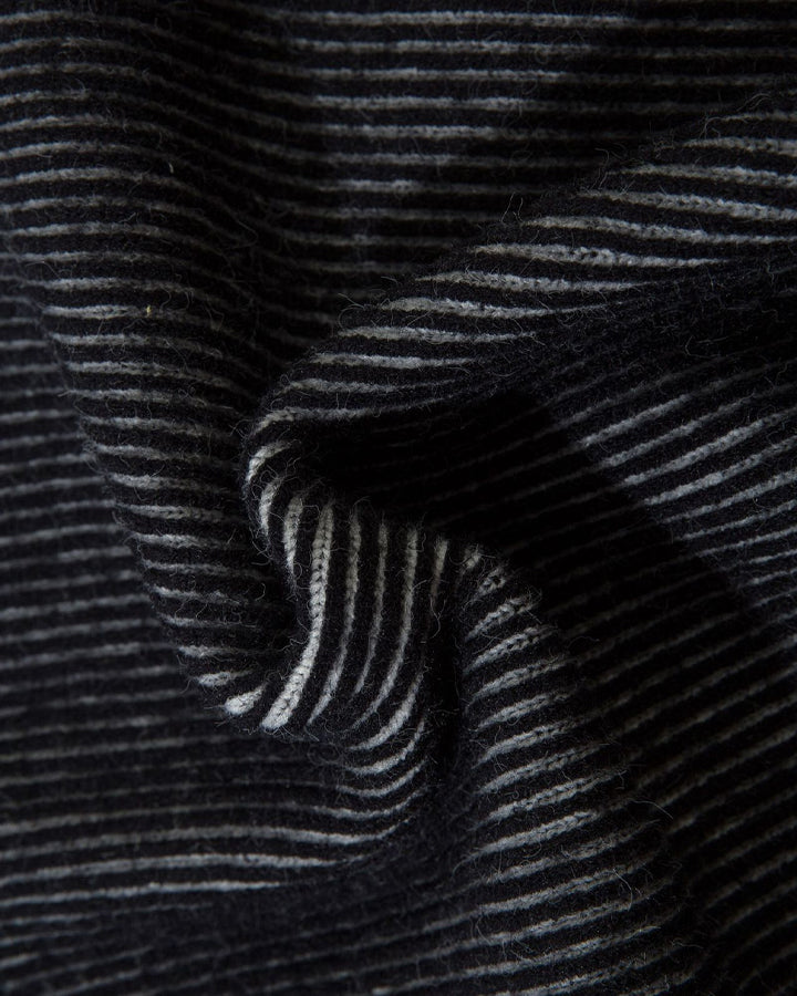 Reversible High-Neck Knit Sweater