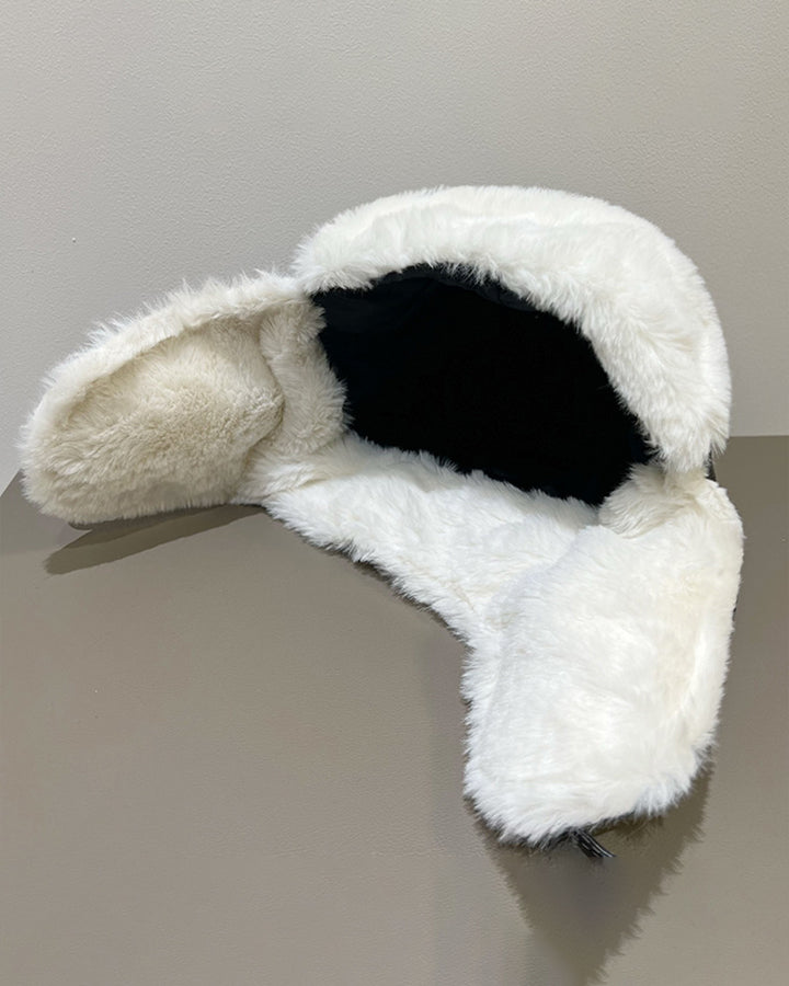 PU Leather Aviator Winter Hat