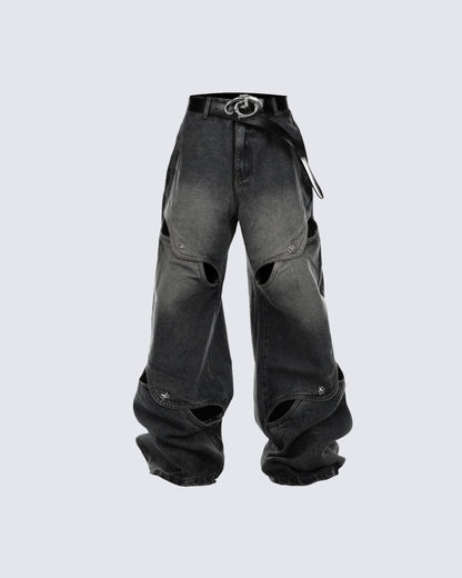 Kiikio Street Fashion Denim Pants