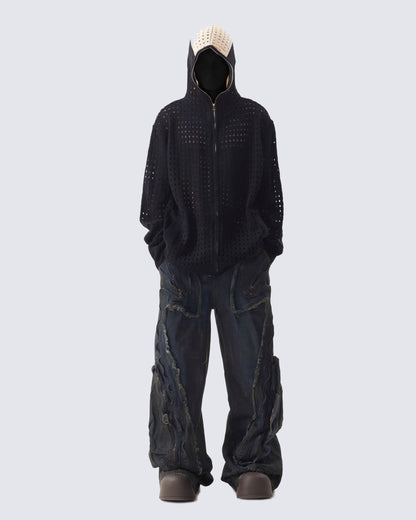 Hollow Out Hoodie Sweater