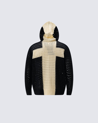 Hollow Out Hoodie Sweater