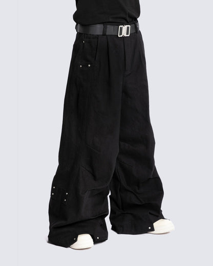 KIIKIO "Black Hole" Oversized Urban Pants