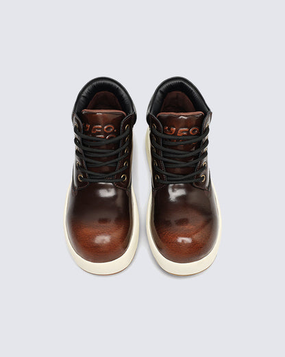 Color-Brushed Thick-Soled Martin Boots