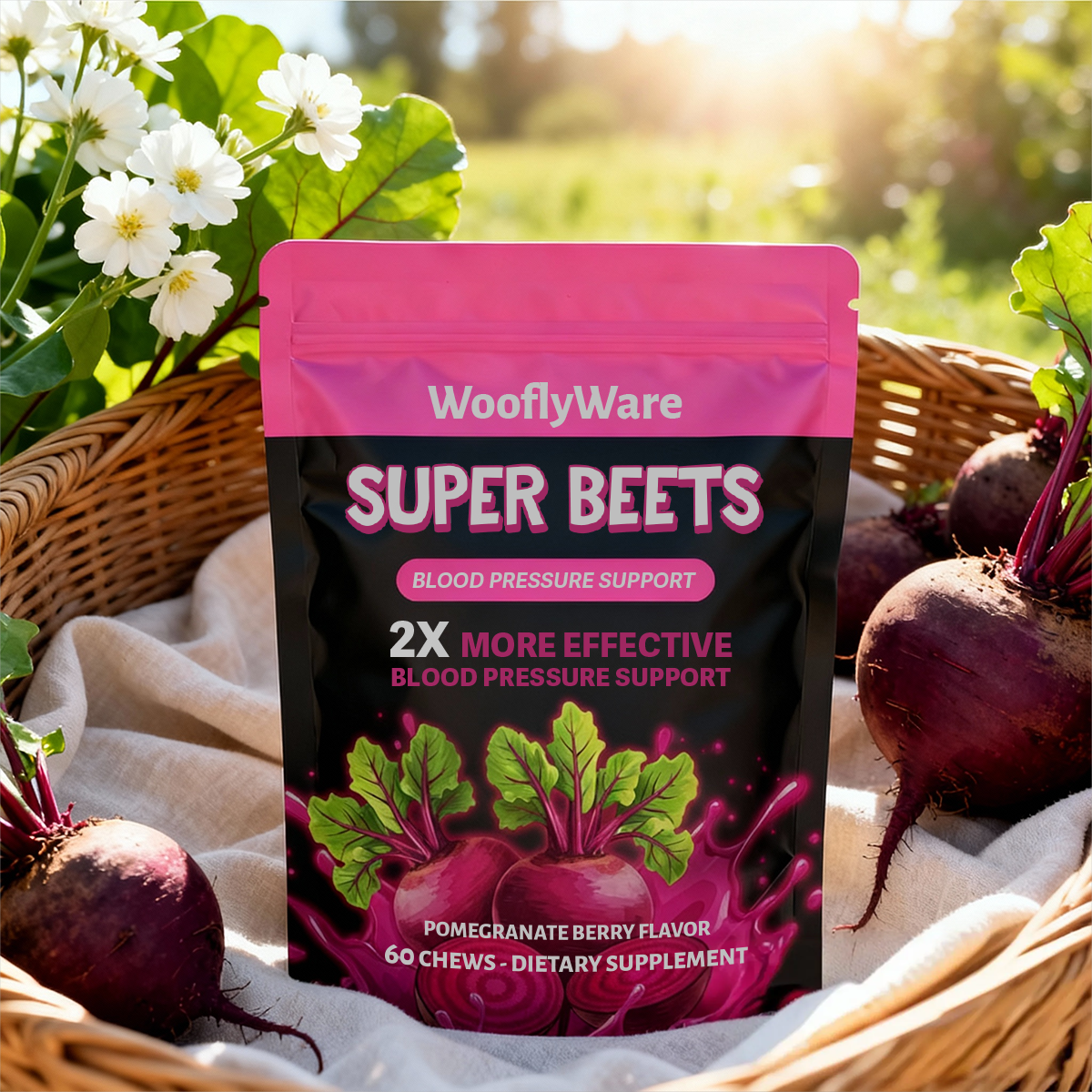 Woofly Ware SuperBeets® Heart Chews
